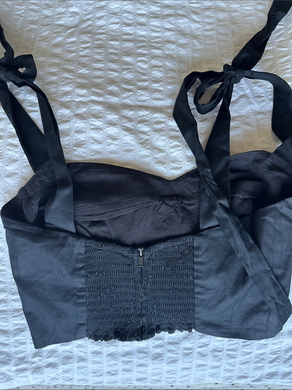 Reformation Black Midi Skirt and Top - Picture 4 of 10